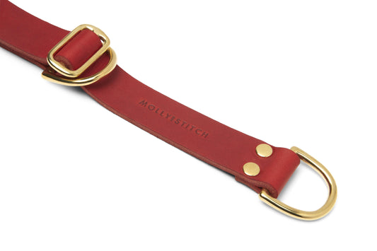 Collier pour chien Retriever Butter Leather – Rouge piment