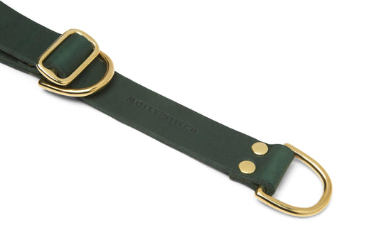 Collier pour chien Retriever Butter Leather – Vert forêt