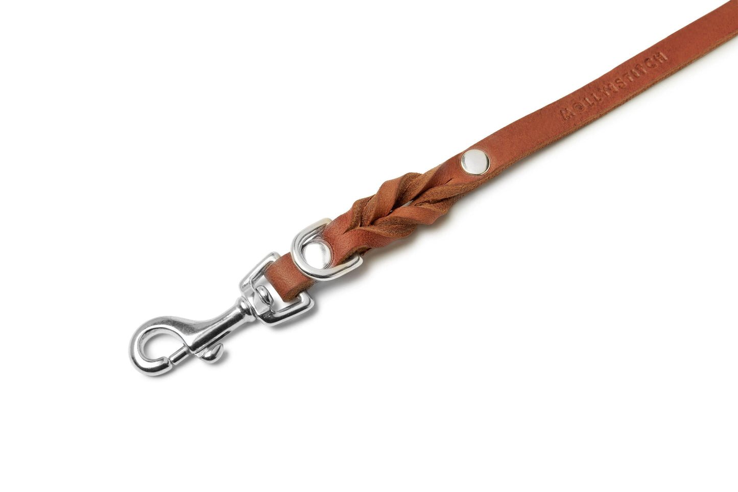 Butter Leather City Dog Leash - Sahara Cognac
