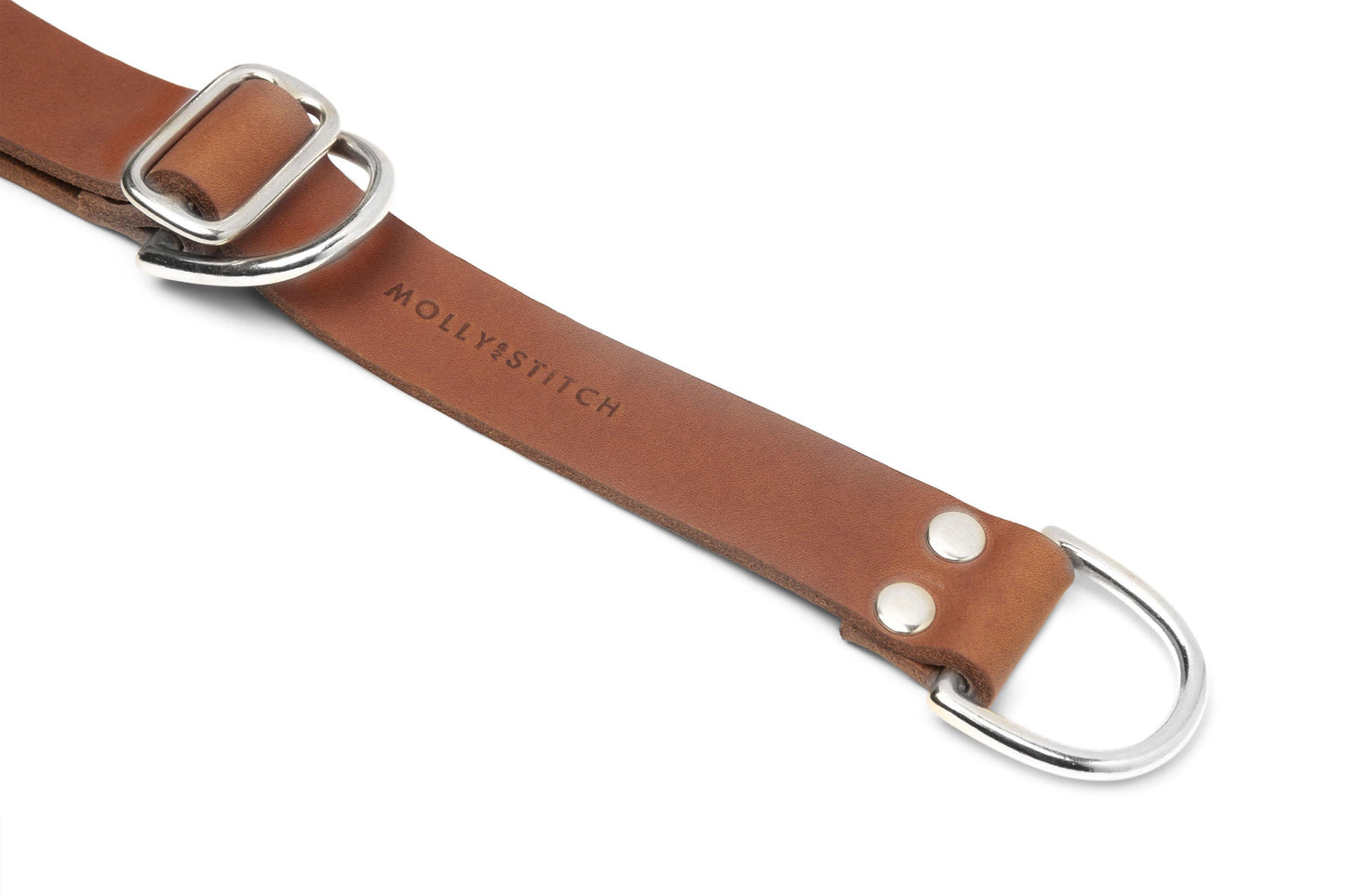 Butter Leather Retriever Dog Collar - Sahara Cognac