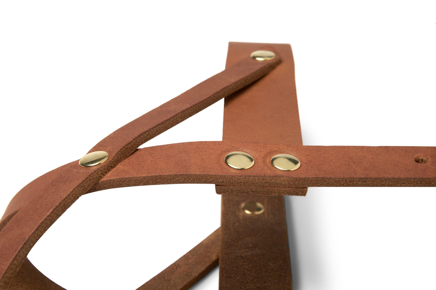 Butter Leather Dog Harness - Sahara Cognac