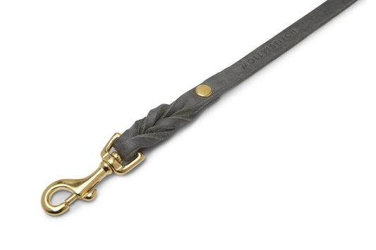 Laisse pour chien Butter Leather City - Gris intemporel