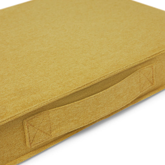 Alpine Dog Cushion - Mustard