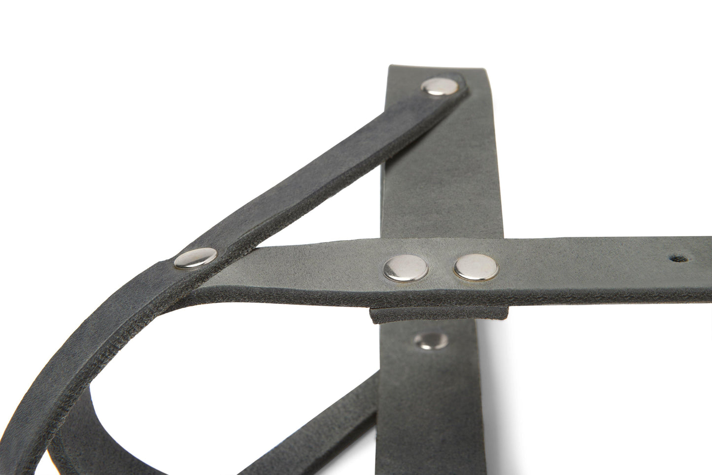 Butter Leather Dog Harness - Timeless Gray