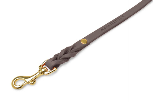 Butter Leather City Dog Leash - Taupe