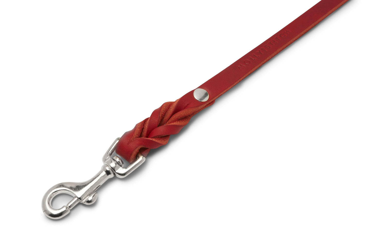 Butter Leather City Dog Leash - Chili Red