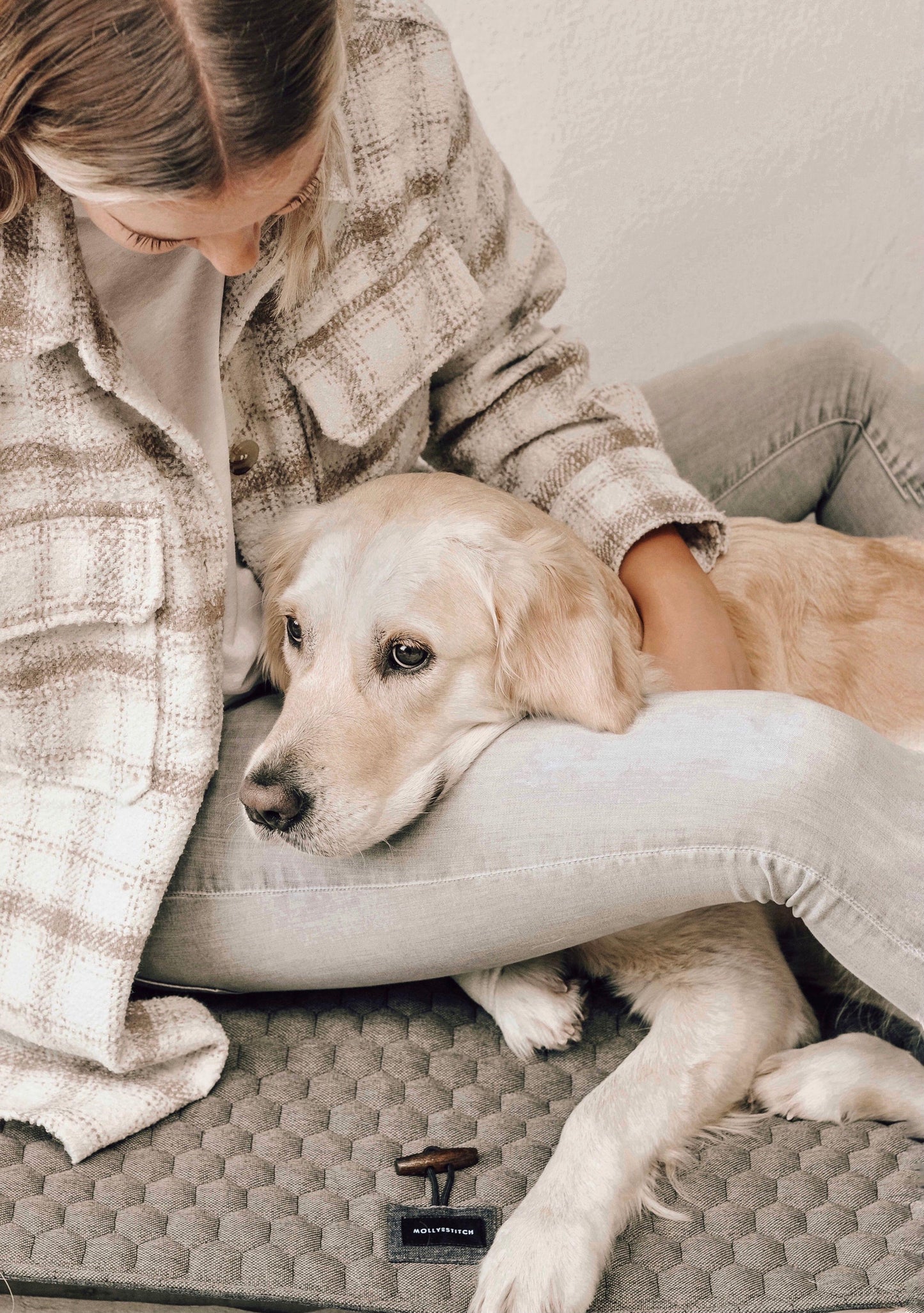 Honeycomb Dog Travel Mat - Grey