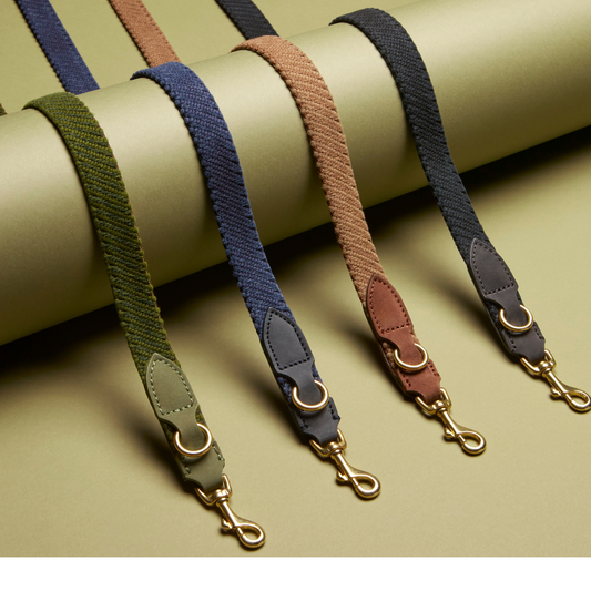 Serrana 3x Adjustable Dog Leash - Denim