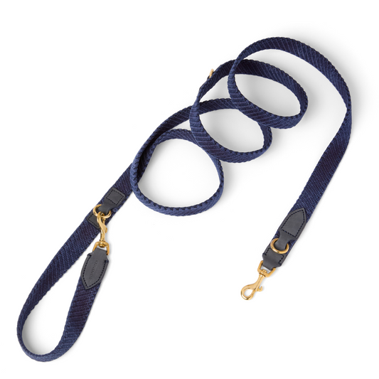 Serrana 3x Adjustable Dog Leash - Denim