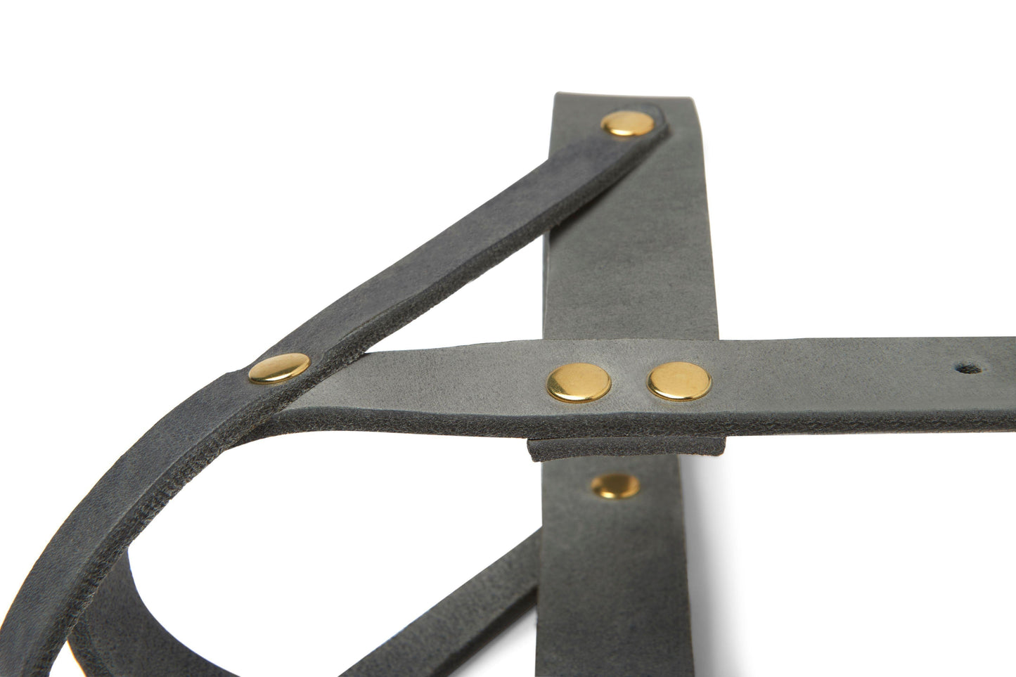 Butter Leather Dog Harness - Timeless Gray