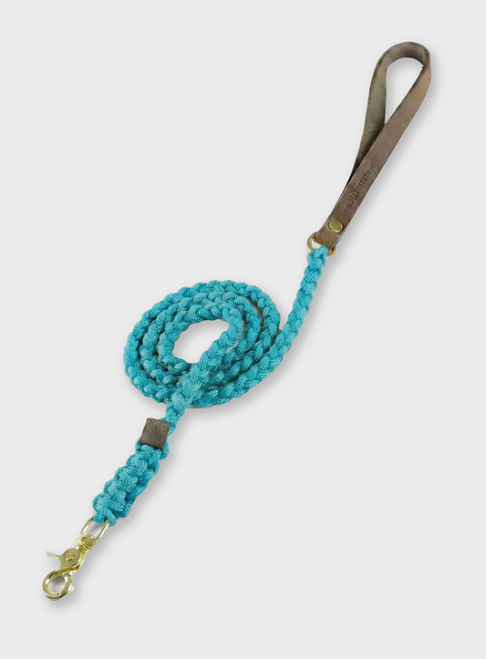 Touch of Leather Dog Leash - Santorini (Limited Edition)
